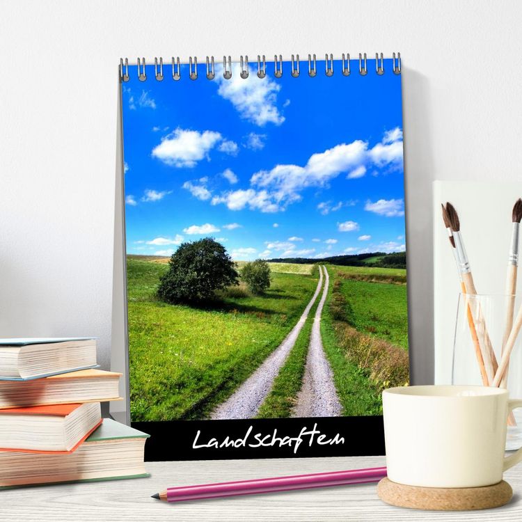 Produktbild: Landschaften (Tischkalender 2026 DIN A5 hoch), CALVENDO Monatskalender