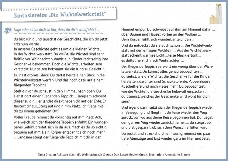 Produktbild: Achtsam durch die Weihnachtszeit. Fantasiereisen, Massagegeschichten und Achtsamkeits&uuml;bungen