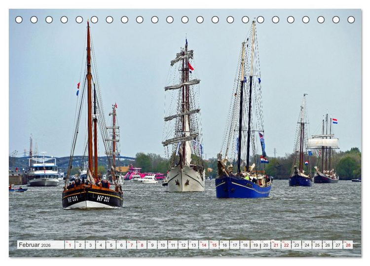 Produktbild: Hamburg mit Hafengeburtstag (Tischkalender 2026 DIN A5 quer), CALVENDO Monatskalender