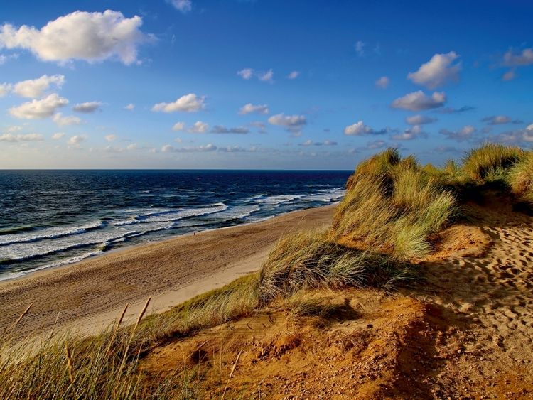 Produktbild: CALVENDO Puzzle Blick von der "Uwe D&uuml;ne" nach Kampen | 1000 Teile Lege-Gr&ouml;&szlig;e 64x48cm Foto-Puzzle f&uuml;r gl&uuml;ckliche Stunden