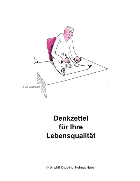 Produktbild: Denkzettel f&uuml;r Ihre Lebensqualit&auml;t