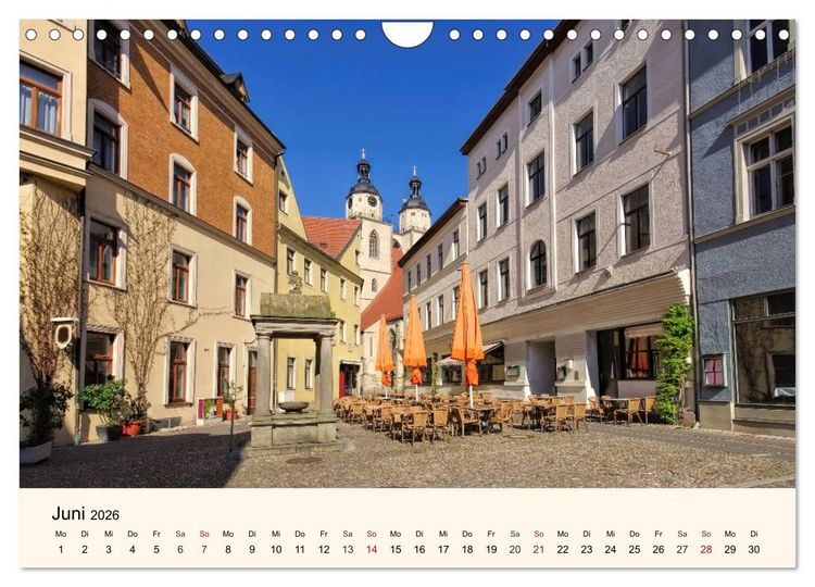 Produktbild: Lutherstadt Wittenberg - Stadt der Reformation (Wandkalender 2026 DIN A4 quer), CALVENDO Monatskalender