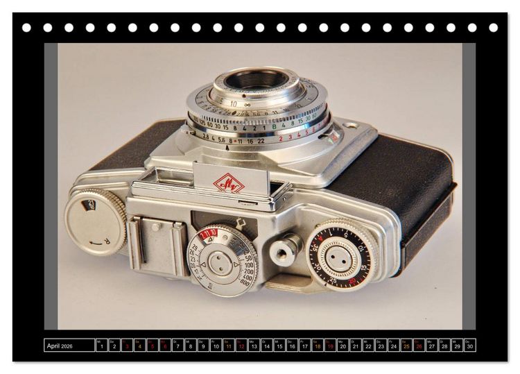 Produktbild: AGFA KAMERA OLDIES Klassische Kameras von 1926 - 1974 (Tischkalender 2026 DIN A5 quer), CALVENDO Monatskalender