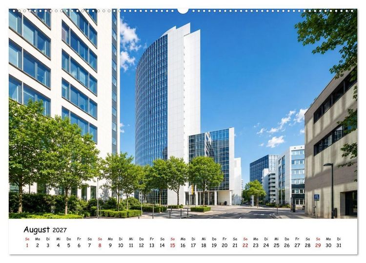 Produktbild: Eschborn Fachwerk und Finanzen (Wandkalender 2027 DIN A2 quer), CALVENDO Monatskalender
