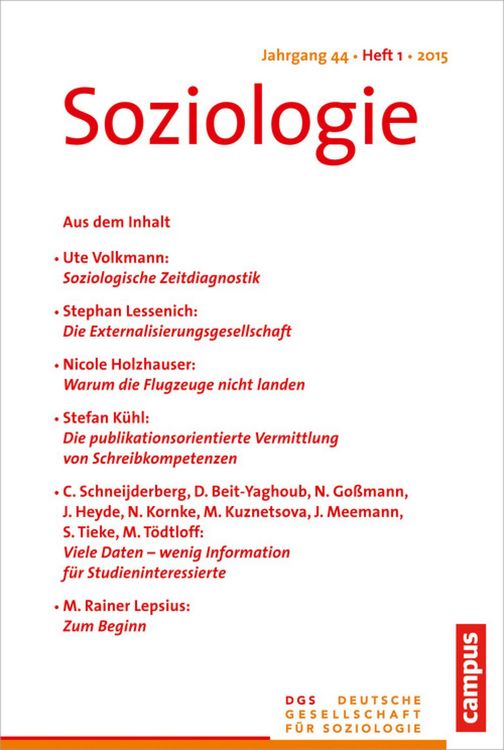 Produktbild: Soziologie 1.2015