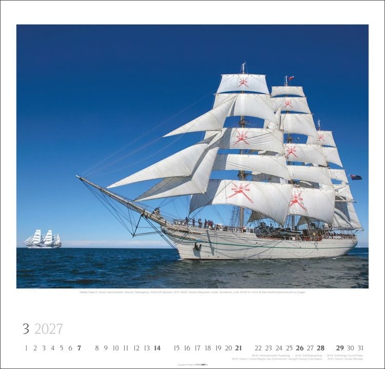 Produktbild: Tall Ships Kalender 2027