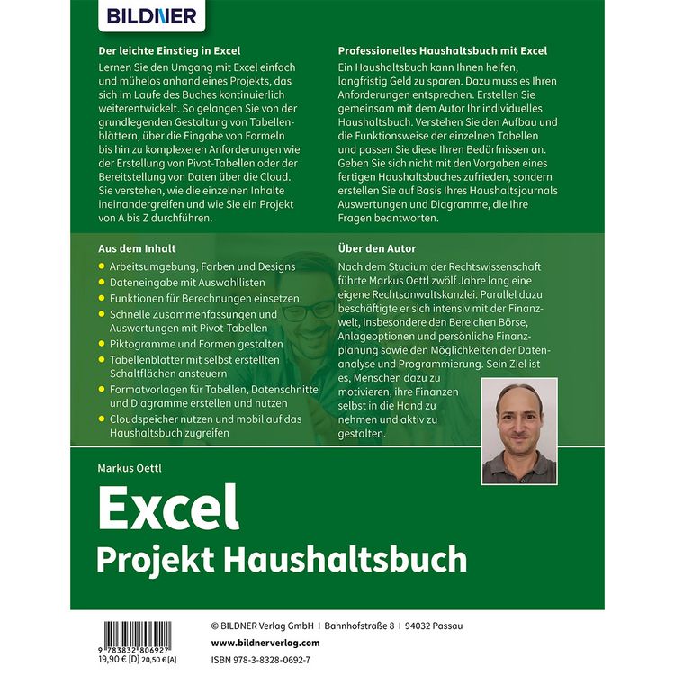 Produktbild: Excel - Projekt Haushaltsbuch