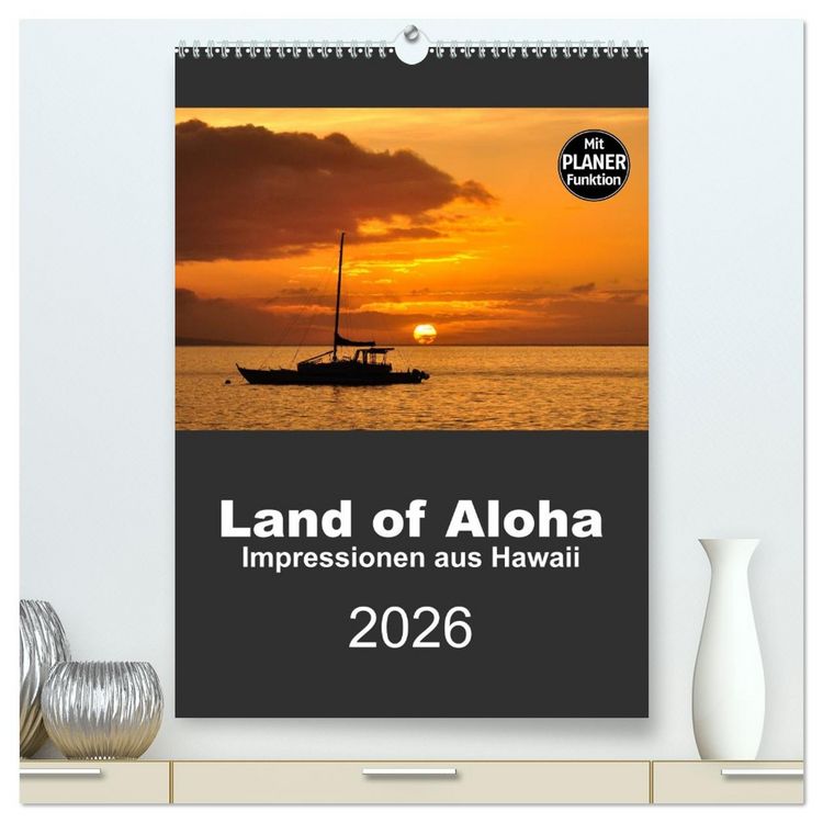 Produktbild: Hawaii - Land of Aloha (hochwertiger Premium Wandkalender 2026 DIN A2 hoch), Kunstdruck in Hochglanz