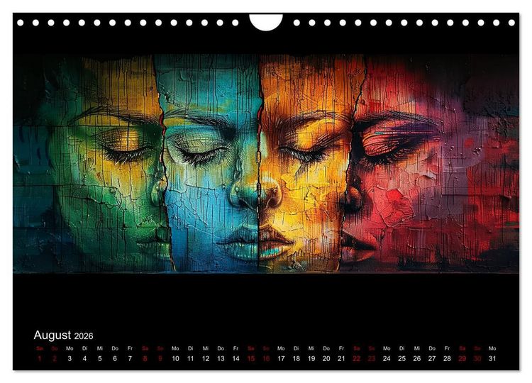 Produktbild: Abstrakte Augenblicke (Wandkalender 2026 DIN A4 quer), CALVENDO Monatskalender