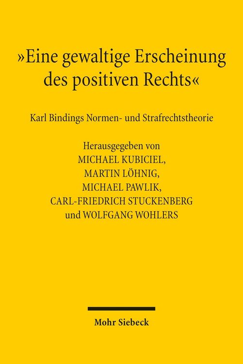 Produktbild: 'Eine gewaltige Erscheinung des positiven Rechts'