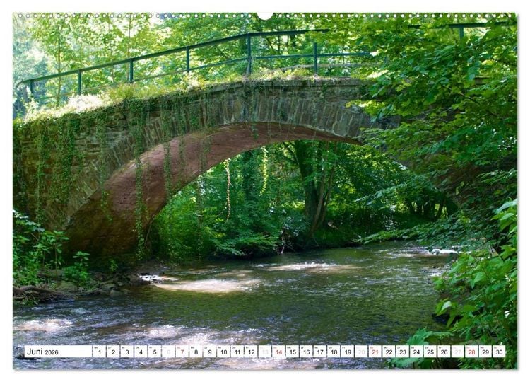 Produktbild: B&auml;che, Fl&uuml;sse, Seen - Wasser in der Eifel (hochwertiger Premium Wandkalender 2026 DIN A2 quer), Kunstdruck in Hochglanz