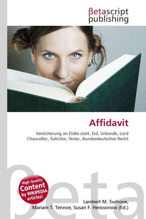 Produktbild: Affidavit