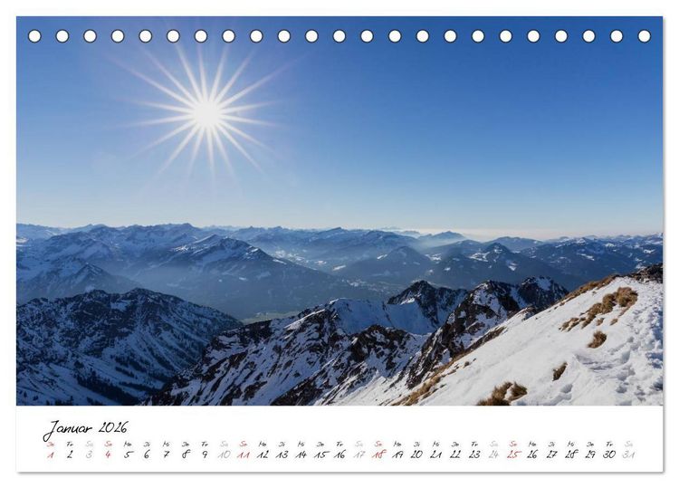 Produktbild: Oberallg&auml;uer Landschaft (Tischkalender 2026 DIN A5 quer), CALVENDO Monatskalender