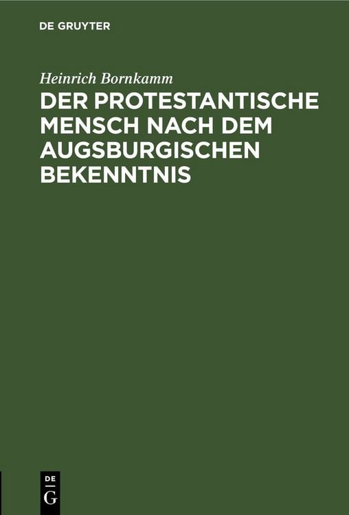 Produktbild: Der protestantische Mensch nach dem Augsburgischen Bekenntnis