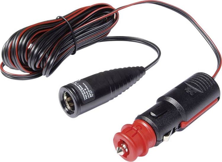 Produktbild: ProCar Verl&auml;ngerungskabel Belastbarkeit Strom max.=8A Verl&auml;ngerungskabel 12 V, 24V