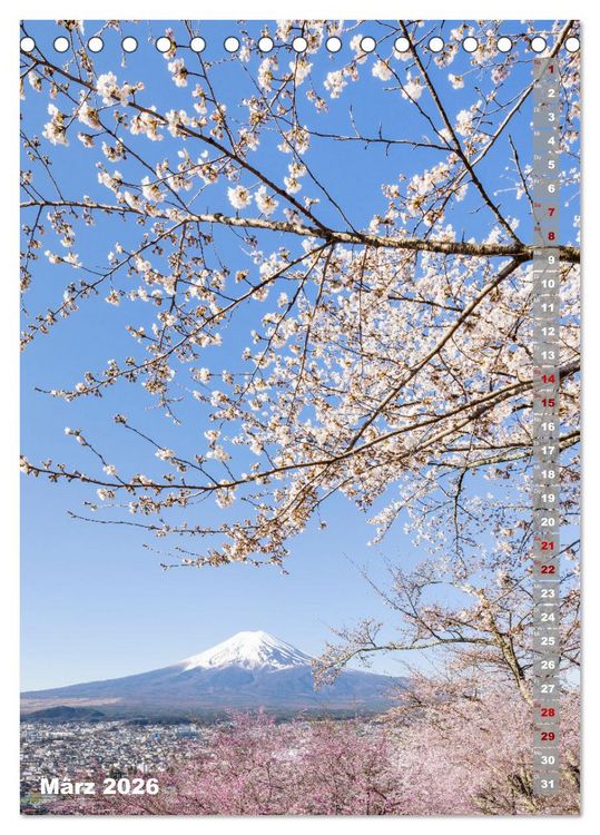 Produktbild: DER ZAUBER JAPANS Faszinierende Impressionen (Tischkalender 2026 DIN A5 hoch), CALVENDO Monatskalender
