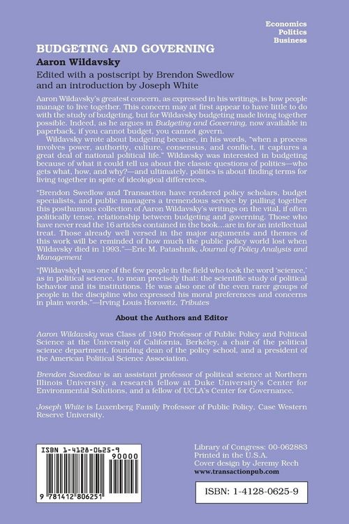 Produktbild: Budgeting and Governing