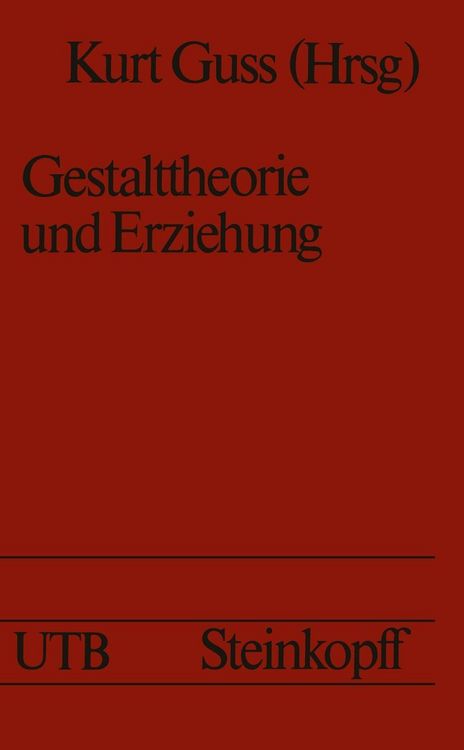 Produktbild: Gestalttheorie und Erziehung