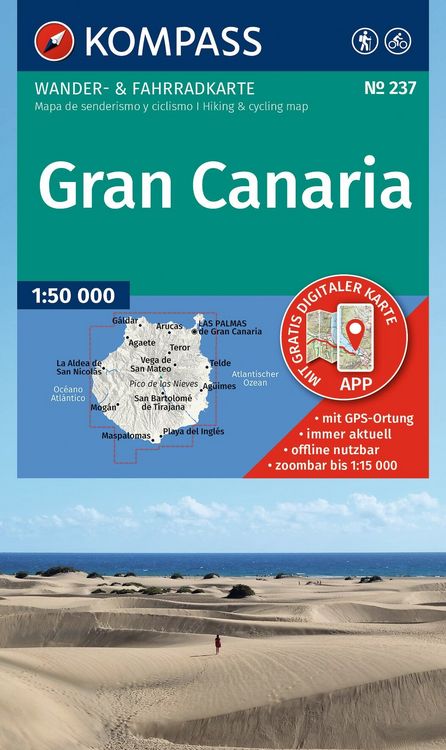 Produktbild: KOMPASS Wanderkarte 237 Gran Canaria 1:50.000