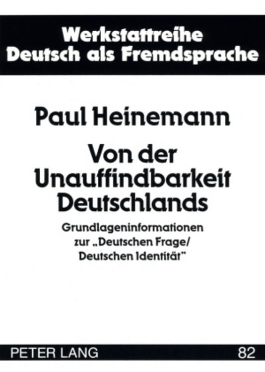 Produktbild: Von der Unauffindbarkeit Deutschlands