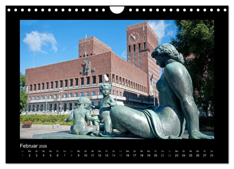 Produktbild: Oslo (Wandkalender 2026 DIN A4 quer), CALVENDO Monatskalender