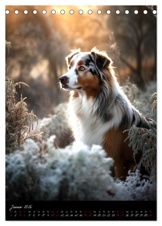 Produktbild: Australian Shepherd (Tischkalender 2026 DIN A5 hoch), CALVENDO Monatskalender