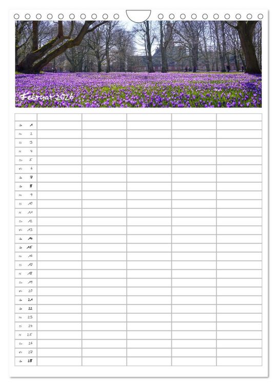 Produktbild: Nordfriesland - Familienplaner (Wandkalender 2026 DIN A4 hoch), CALVENDO Monatskalender