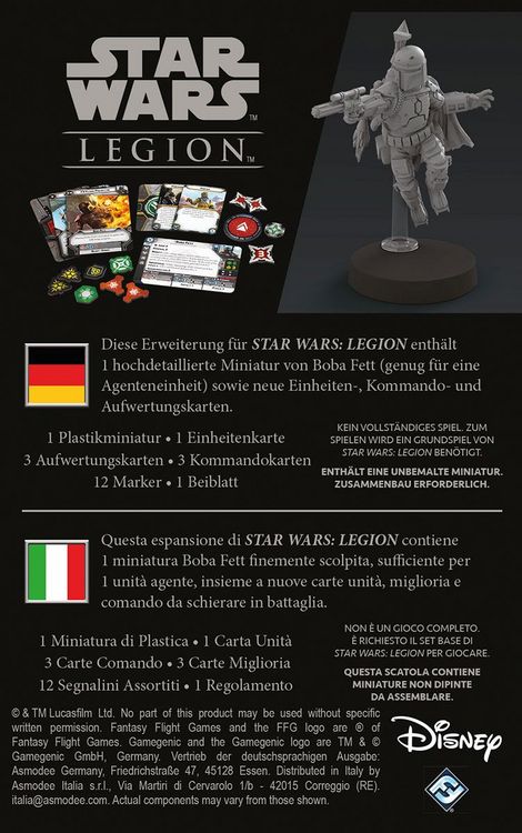 Produktbild: Star Wars Legion - Boba Fett (Spiel-Zubeh&ouml;r)