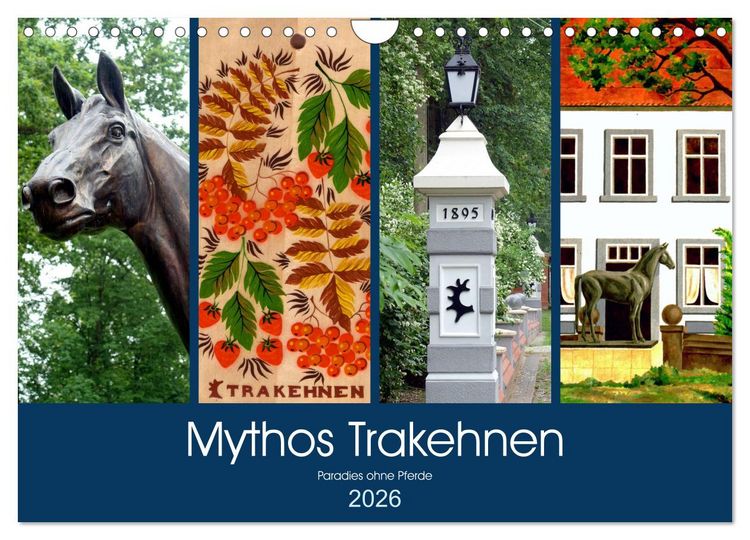 Produktbild: Mythos Trakehnen - Paradies ohne Pferde (Wandkalender 2026 DIN A4 quer), CALVENDO Monatskalender