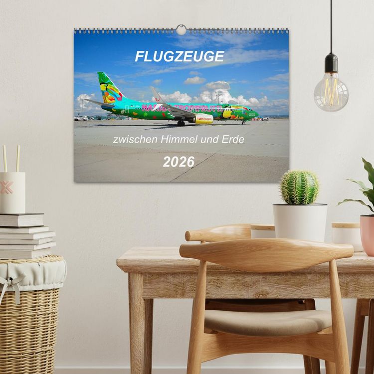 Produktbild: Flugzeuge zwischen Himmel und Erde (Wandkalender 2026 DIN A3 quer), CALVENDO Monatskalender