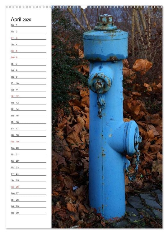 Produktbild: Nostalgie Hydranten (Wandkalender 2026 DIN A2 hoch), CALVENDO Monatskalender
