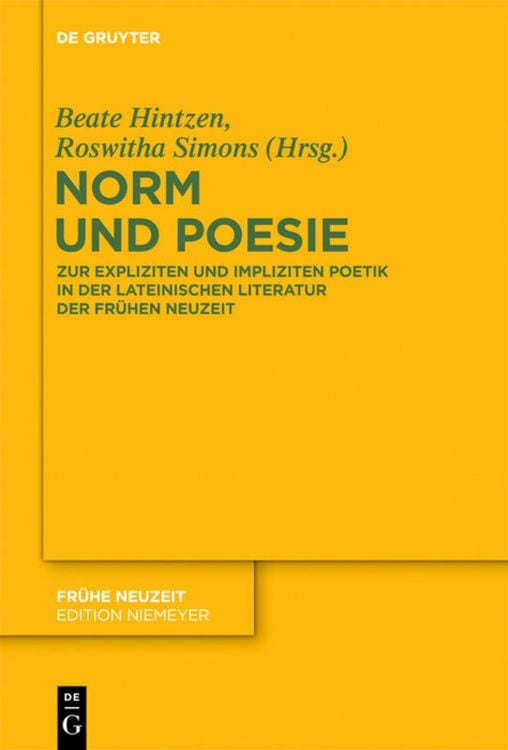 Produktbild: Norm und Poesie