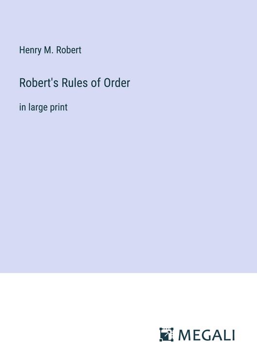 Produktbild: Robert's Rules of Order