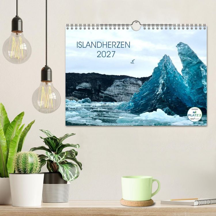 Produktbild: Islandherzen (Wandkalender 2027 DIN A4 quer), CALVENDO Monatskalender
