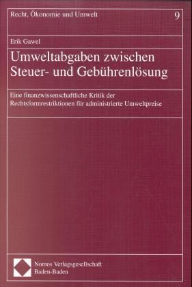 Produktbild: Umweltabgaben zwischen Steuer- und Geb&uuml;hrenl&ouml;sung