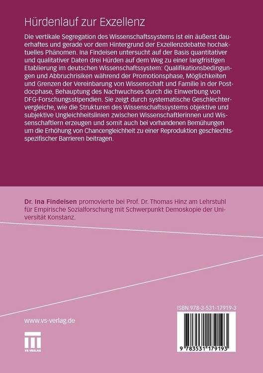 Produktbild: H&uuml;rdenlauf zur Exzellenz