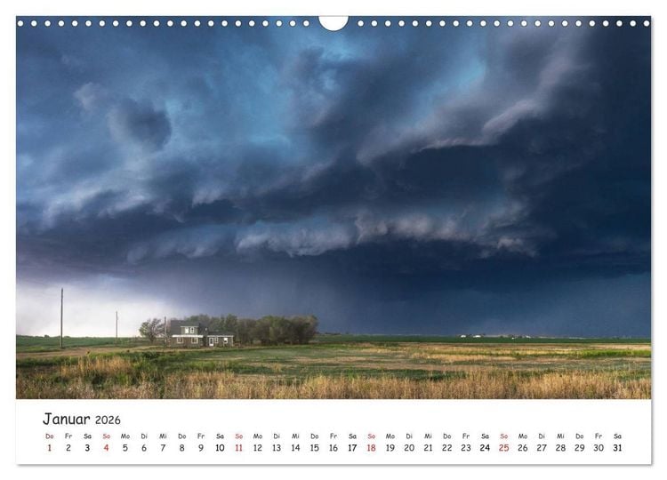 Produktbild: Gewitterwelten (Wandkalender 2026 DIN A3 quer), CALVENDO Monatskalender