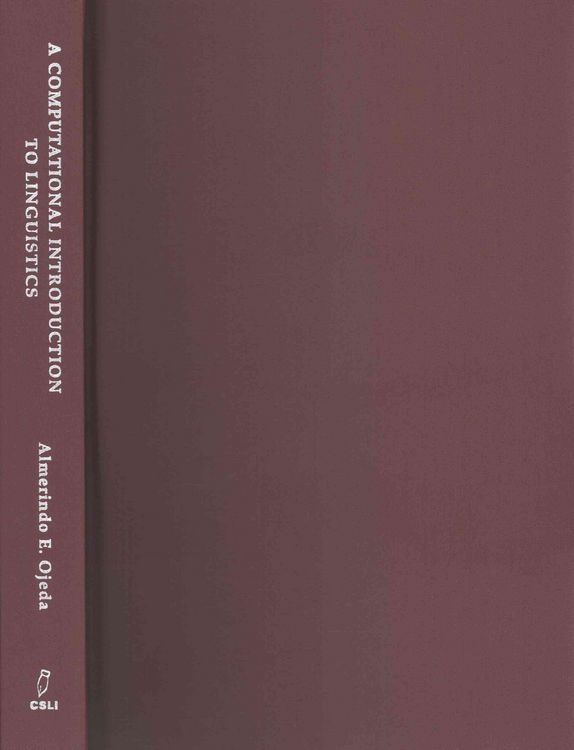 Produktbild: Ojeda, A: Computational Introduction to Linguistics - Descri