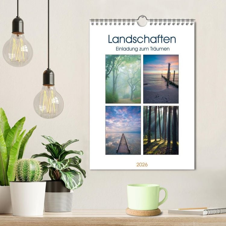 Produktbild: Landschaften - Einladung zum Tr&auml;umen (Wandkalender 2026 DIN A4 hoch), CALVENDO Monatskalender