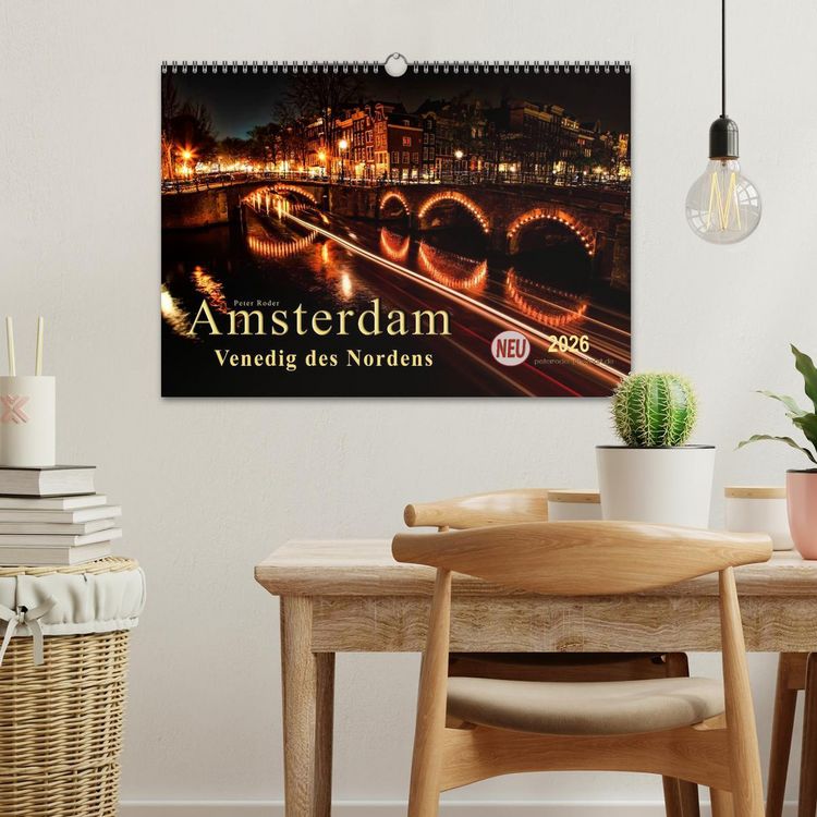 Produktbild: Amsterdam - Venedig des Nordens (Wandkalender 2026 DIN A3 quer), CALVENDO Monatskalender