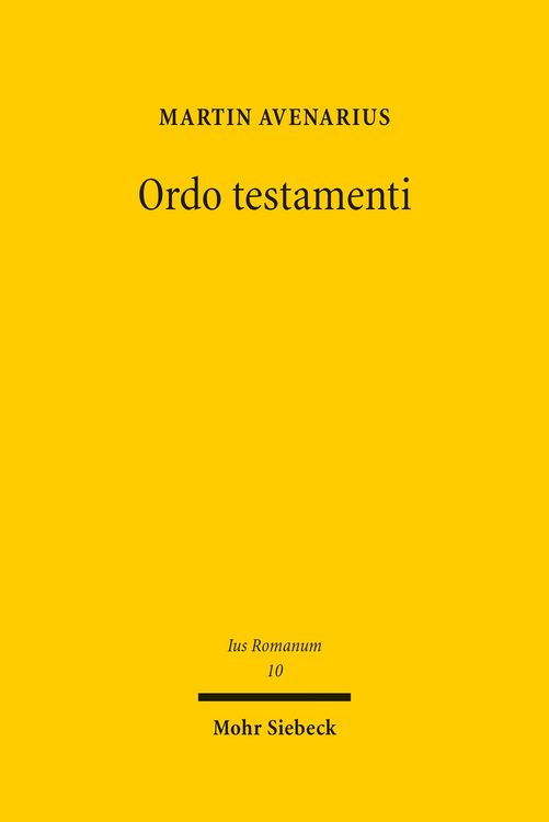Produktbild: Ordo testamenti