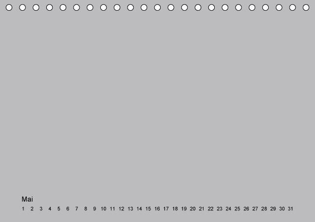 Produktbild: Geburtstags - Bastelkalender - Grau (Tischkalender immerw&auml;hrend DIN A5 quer)