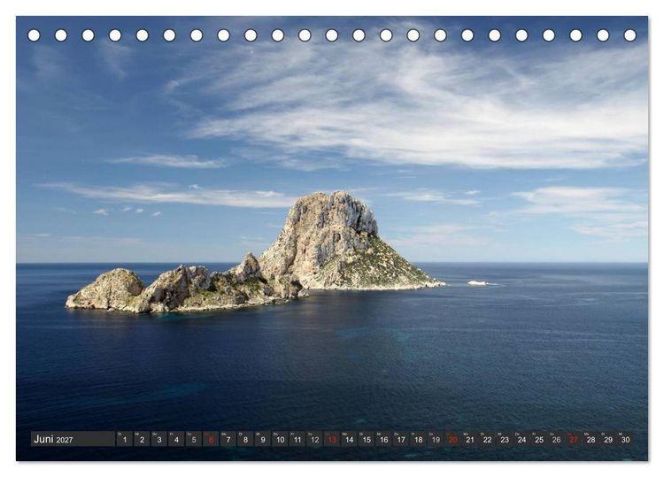 Produktbild: Ibiza - Balearen (Tischkalender 2027 DIN A5 quer), CALVENDO Monatskalender