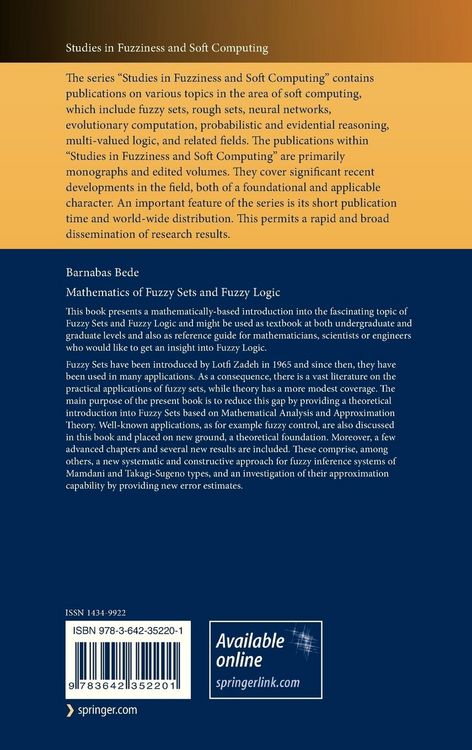 Produktbild: Mathematics of Fuzzy Sets and Fuzzy Logic
