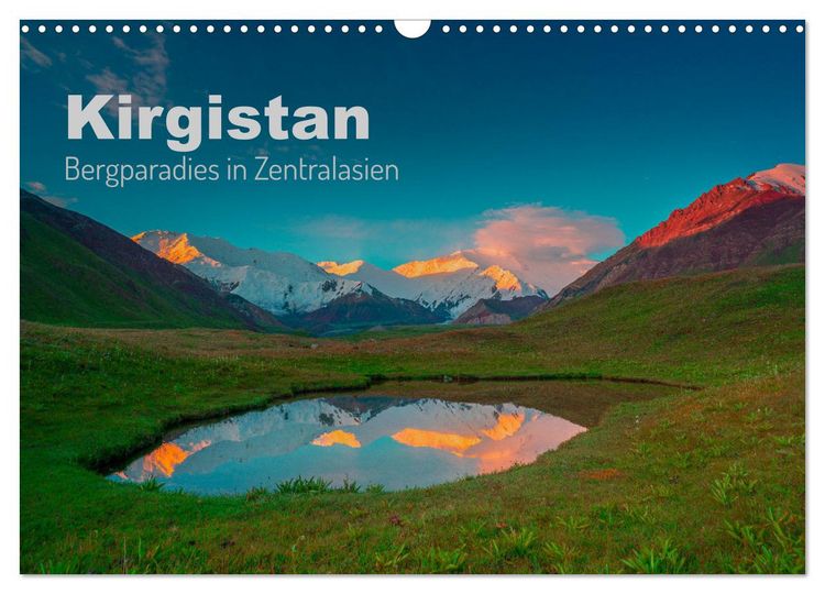 Produktbild: Kirgistan Bergparadies in Zentralasien (Wandkalender 2026 DIN A3 quer), CALVENDO Monatskalender