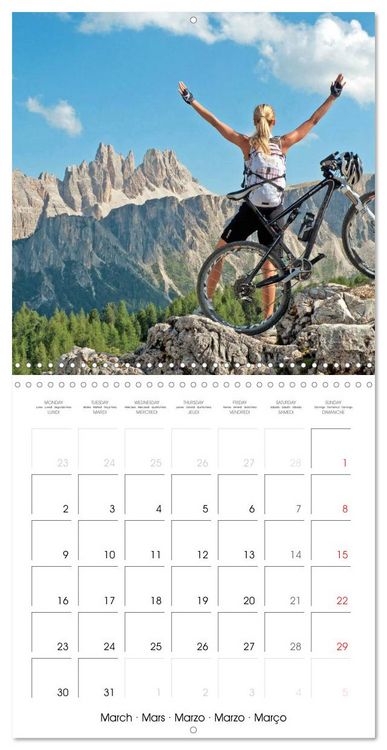 Produktbild: Mountain biking: Up hill and down dale (Wall Calendar 2026 12 &times; 12 Inch) CALVENDO 12 Month Wall Calendar