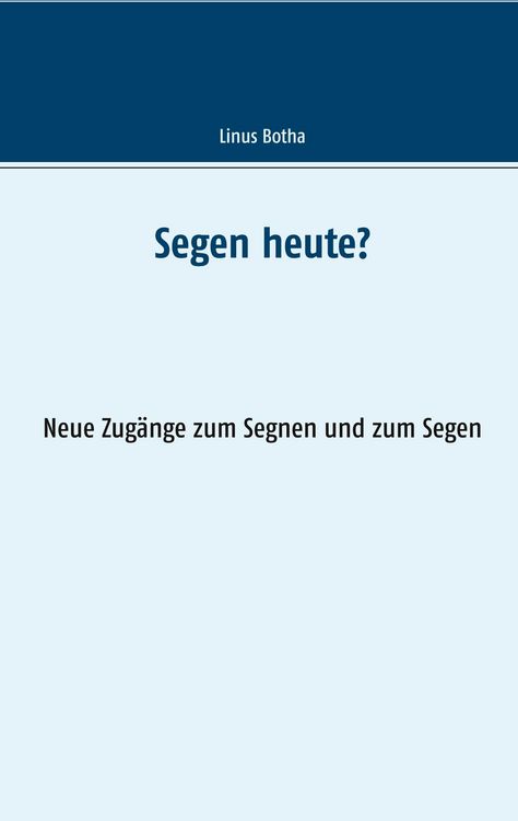 Produktbild: Segen heute?