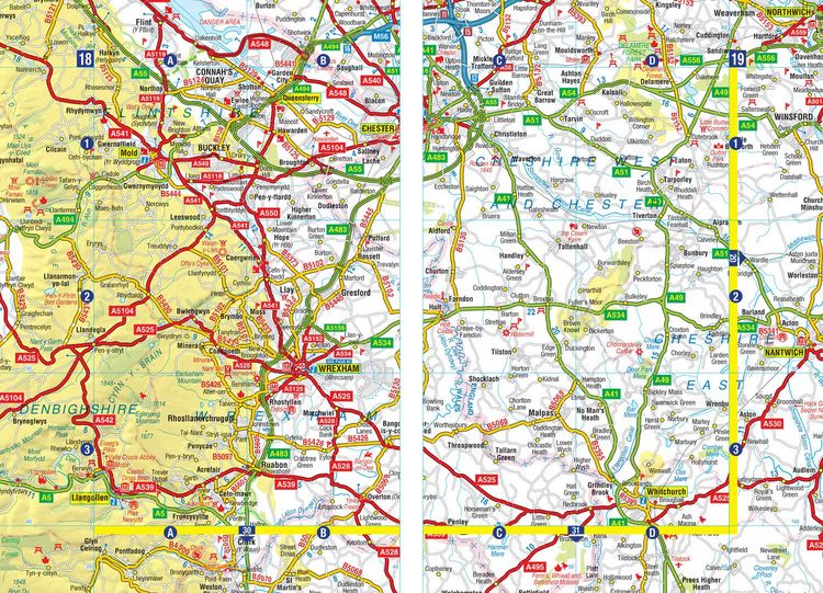 Produktbild: Midlands A-Z Road Atlas