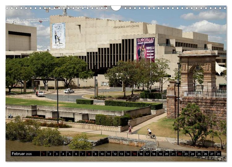 Produktbild: Brisbane (Wandkalender 2026 DIN A3 quer), CALVENDO Monatskalender