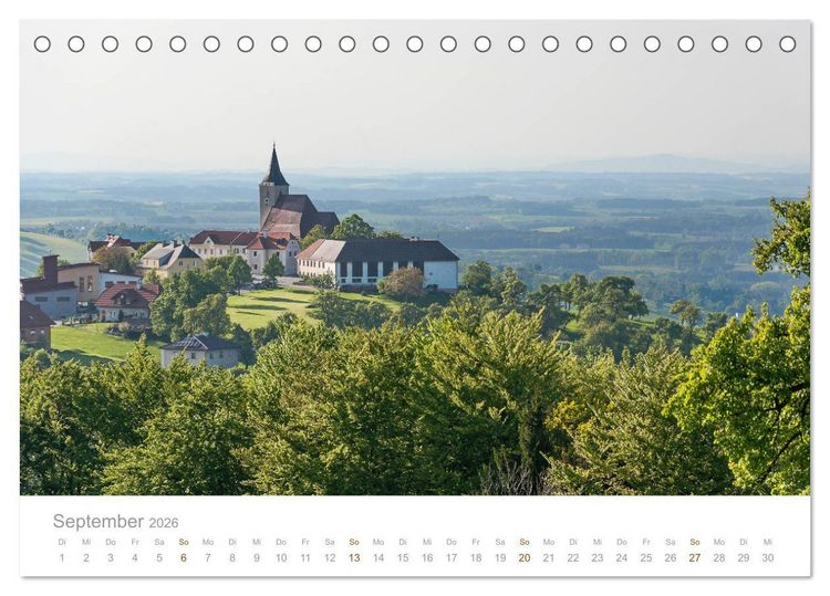 Produktbild: &Ouml;sterreich Rundreise (Tischkalender 2026 DIN A5 quer), CALVENDO Monatskalender